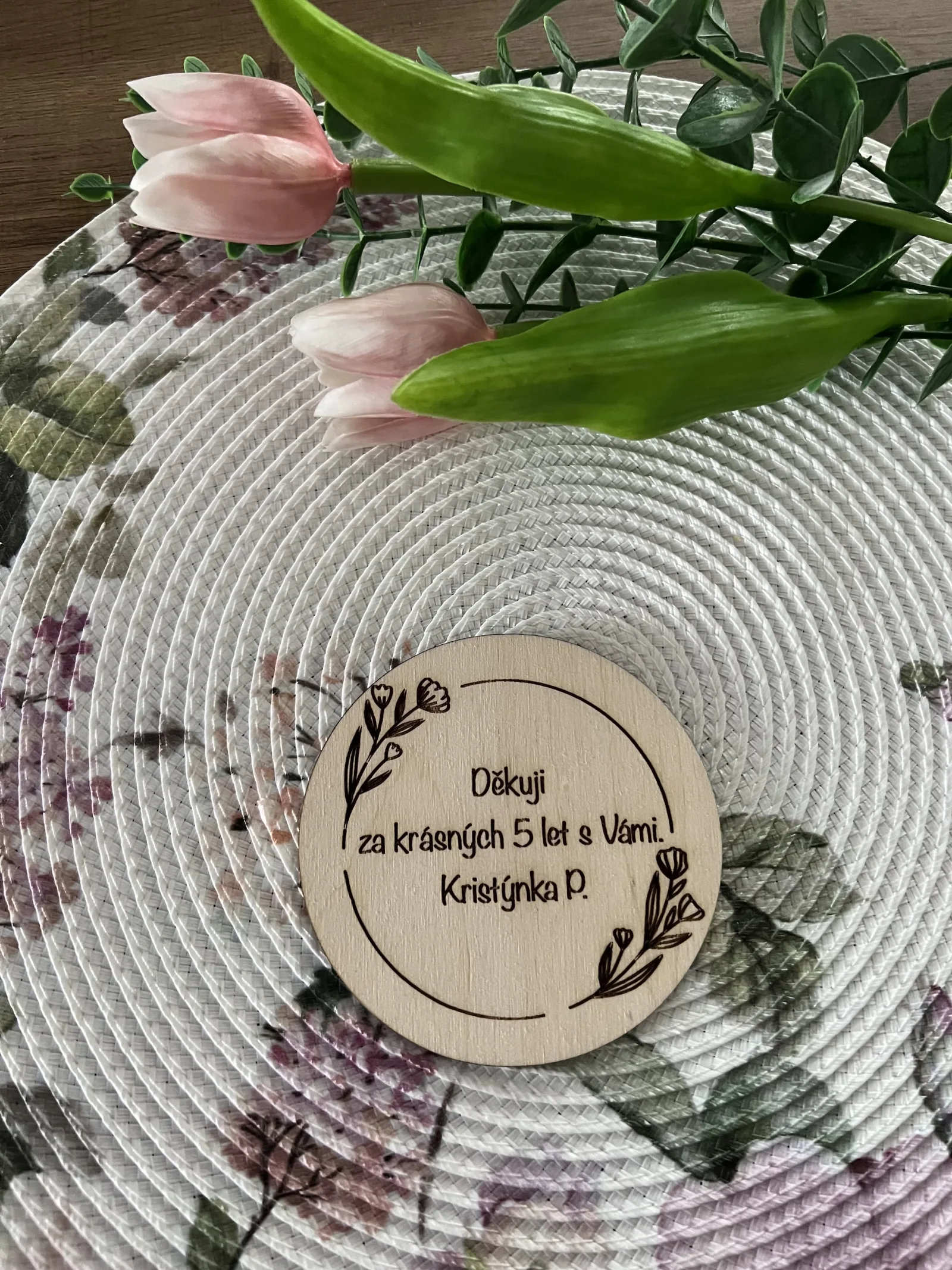 Podtácek pro paní učitelku 1 kus – náhled